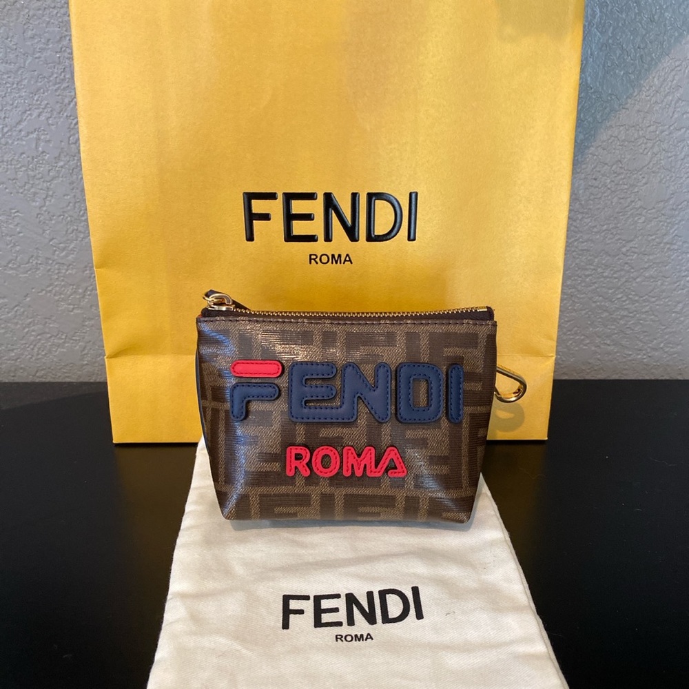 Brown Fendi pouch